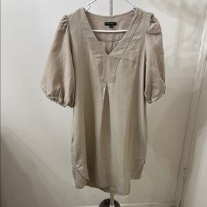 For Cynthia Cream Puff Sleeve Boxy Tunic